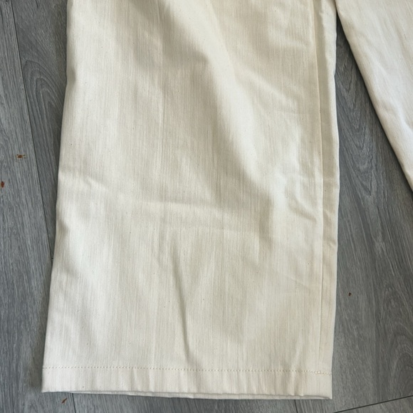 Zara Womans Light Tan Crean Wife Leg Jeans - Picture 4 of 8